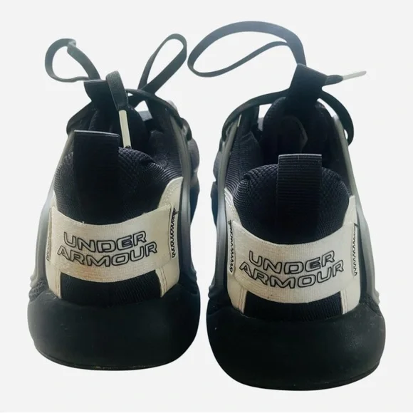 Under Armour HOVR  Apex 3 athletic sports gym shoes 9.5 black grey lace up - Picture 5 of 16